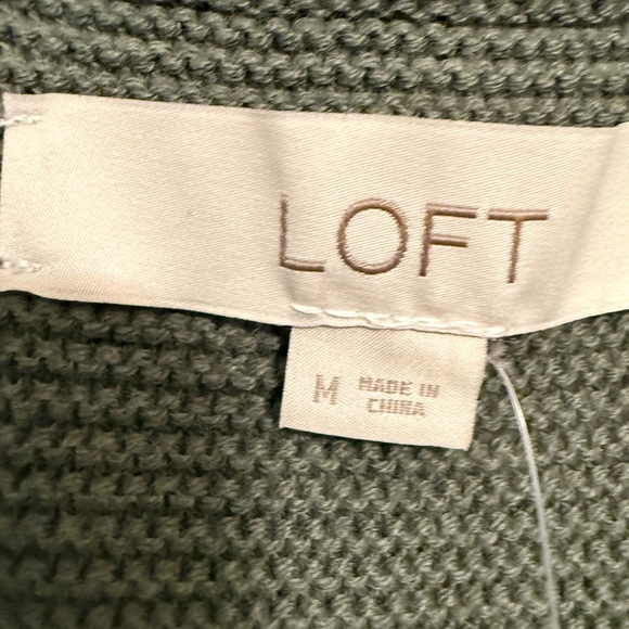 LOFT Sage Green Button-Front Tank Top - Picture 3 of 5